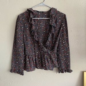 Madewell wrap blouse